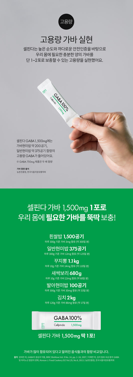 Cellpinda GABA 100%_750mg_Natural Relief of Stress & Anxiety