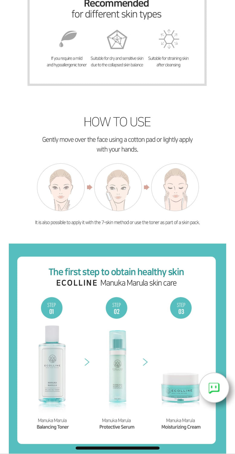 ECOLLINE Manuka Marula Skincare Set