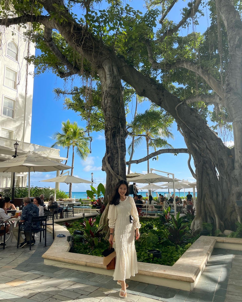 April Ruffle Long Sleeve Mermaid Dress