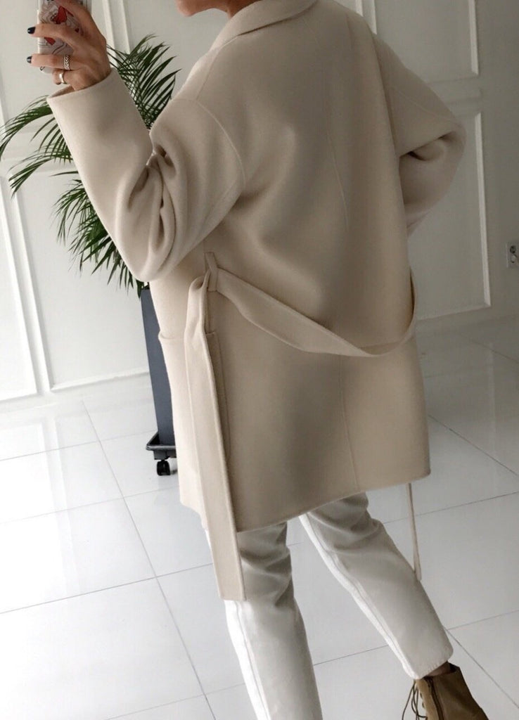 Handmade Wool Half Coat (3 Colors) - Angie&Ash