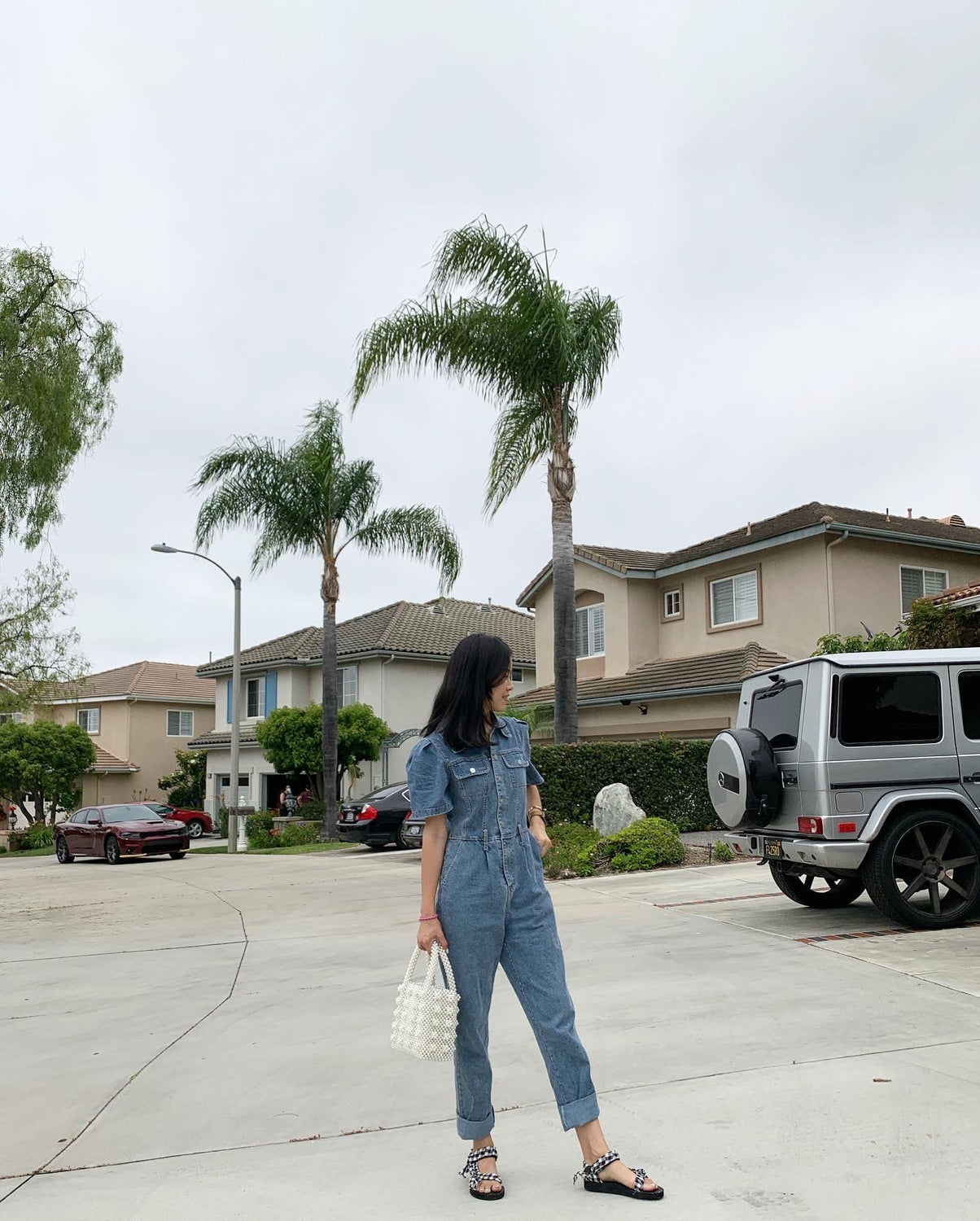 Juliet Denim Puff Jumpsuit